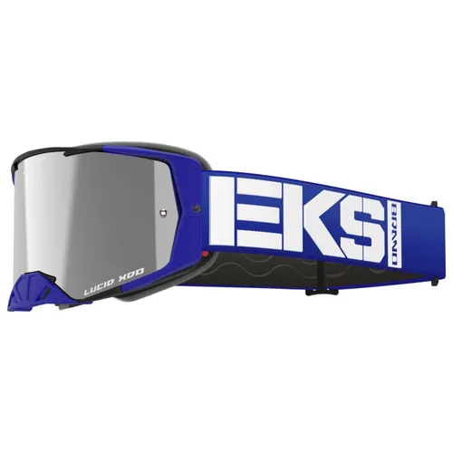 EKS Lucid Caliber MX Goggles - Royal Blue w/ Silver Mirror Lens
