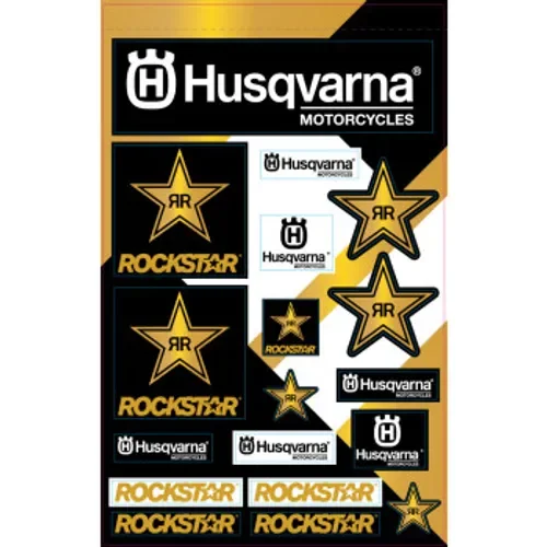 D'Cor Rockstar Husqvarna Racing Decal Sheet