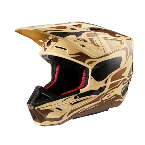 Alpinestars SM5 Mineral MX Helmet - Dark Brown/Kangaroo Matte