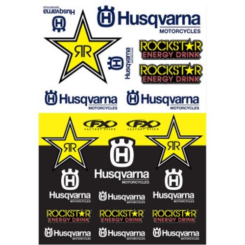 Factory Effex Sticker Sheet - Husqvarna Racing