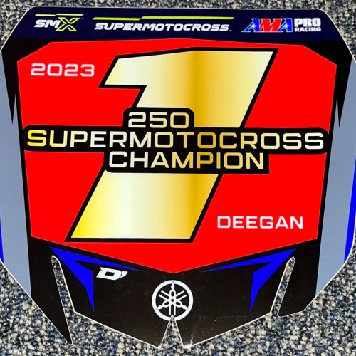 Haiden Deegan 2023 SMX Championship Front Number Plate Decal
