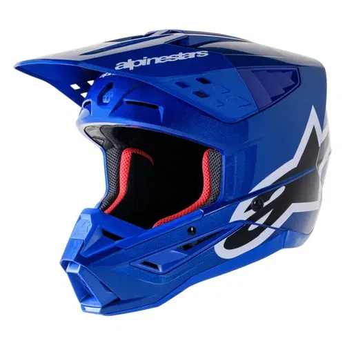 NEW! Alpinestars SM5 Corp MX Helmet - Blue Glossy