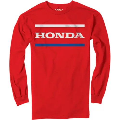 Factory Effex Honda Stripes Long Sleeve T-Shirt - Red