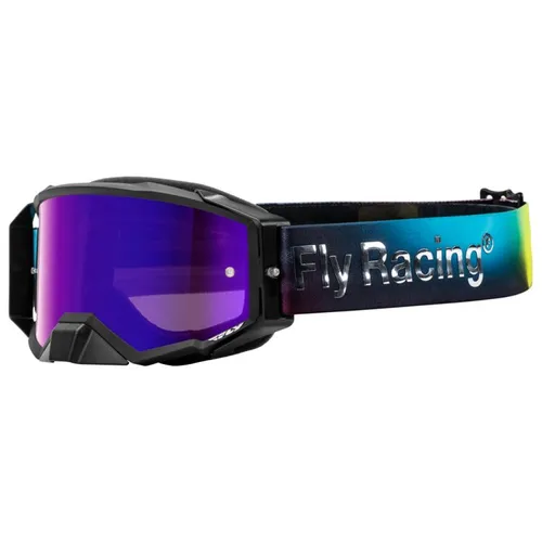 Fly Racing Zone Elite Legacy MX Goggles - Fuchsia/Blue w/ Magenta Mirror Lens