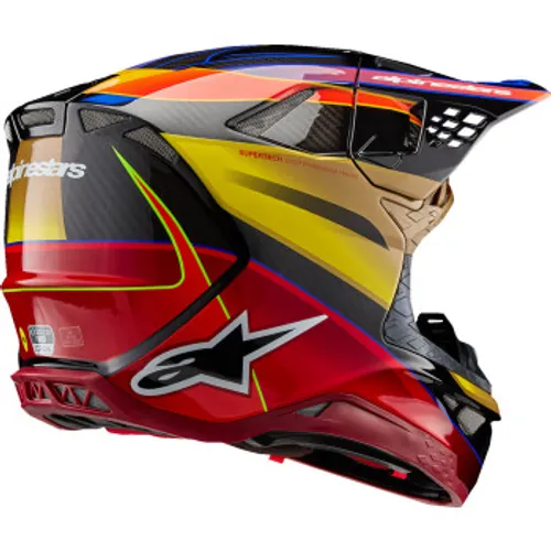 Alpinestars Supertech M10 Era MX Helmet - Gloss Gold/Yellow/Red - Large