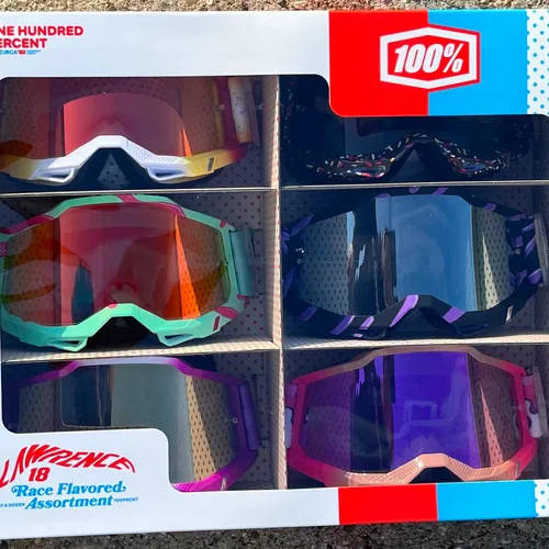 SALE! Jett Lawrence 100% Accuri 2 Donut Goggles - 6 Pack