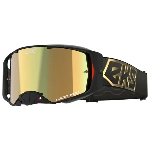 EKS Lucid MX Goggles - Black/Gold w/ Gold Mirror Lens