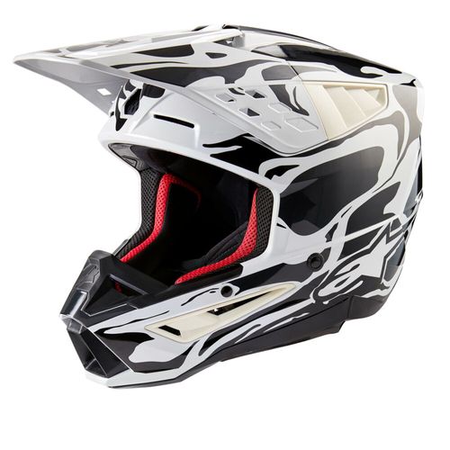 Alpinestars SM5 Mineral MX Helmet - Cool Gray/Dark Gray Glossy