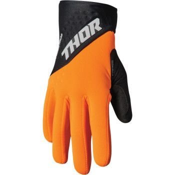Thor Spectrum Cold Weather MX Gloves - Orange/Black