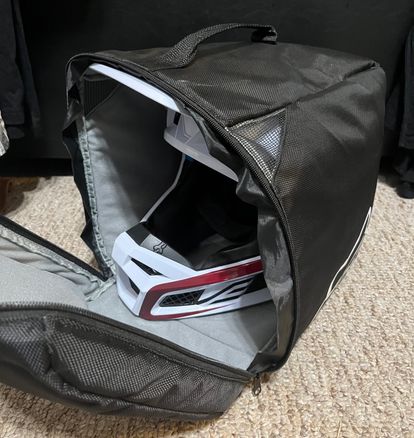 Fox Racing V3 Durven Helmet - White/Red/Blue / Medium