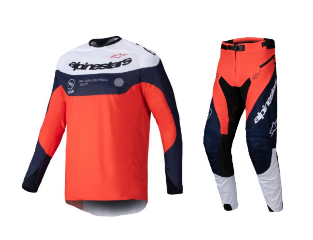 Alpinestars Pro-Dura Gear Combo - Navy/Orange/White