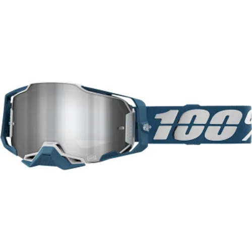 SALE! 100% Armega Goggles - Albar w/ Silver Mirror Lens