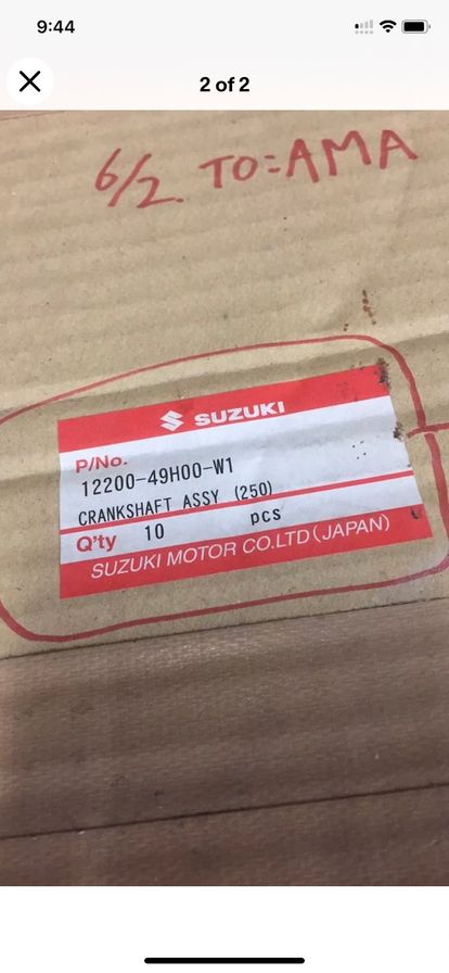 New OEM Crankshaft Crank Suzuki RMZ 250 10-13