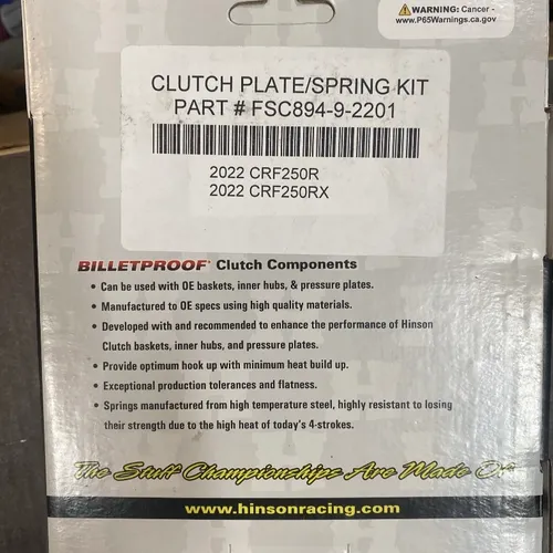 Hinson Clutch Kit For Honda Crf 250 R 22-23