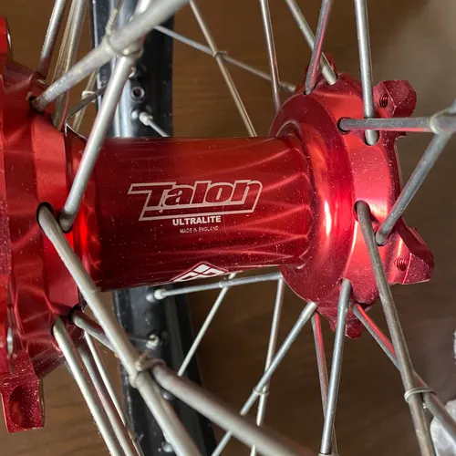 Talon Red Wheel Set Excel Rims 19" 21"