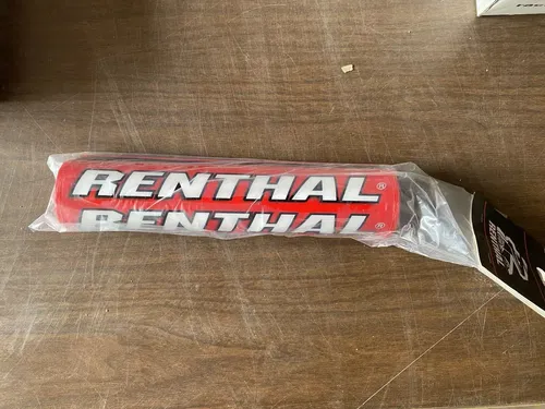 New Renthal Round Red SX Crossbar Bar Pad 10"/254mm (P215)