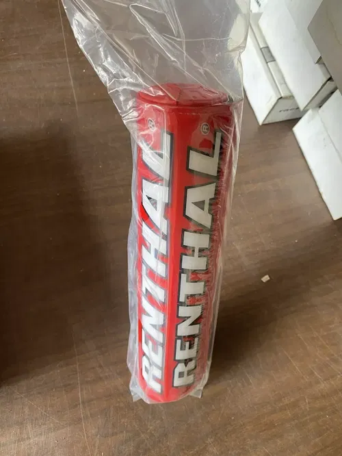 New Renthal Round Red SX Crossbar Bar Pad 10"/254mm (P215)