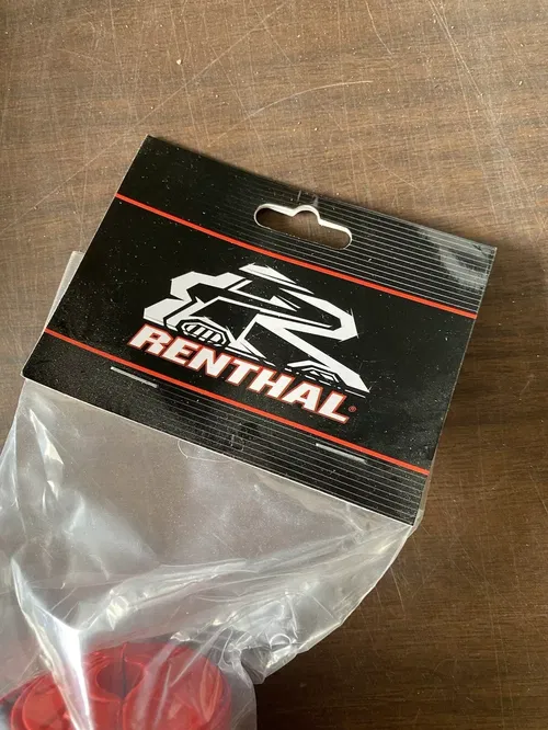 New Renthal Round Red SX Crossbar Bar Pad 10"/254mm (P215)