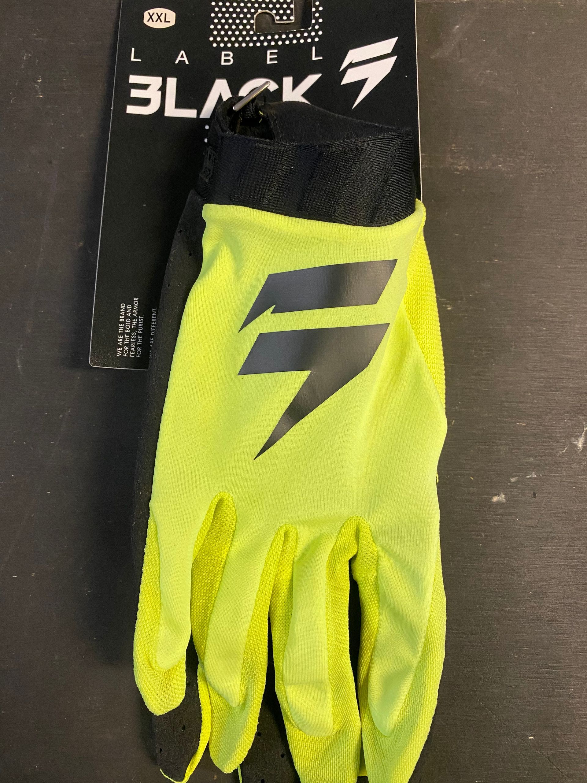 Shift Gloves Black Label Flo Yellow XXL