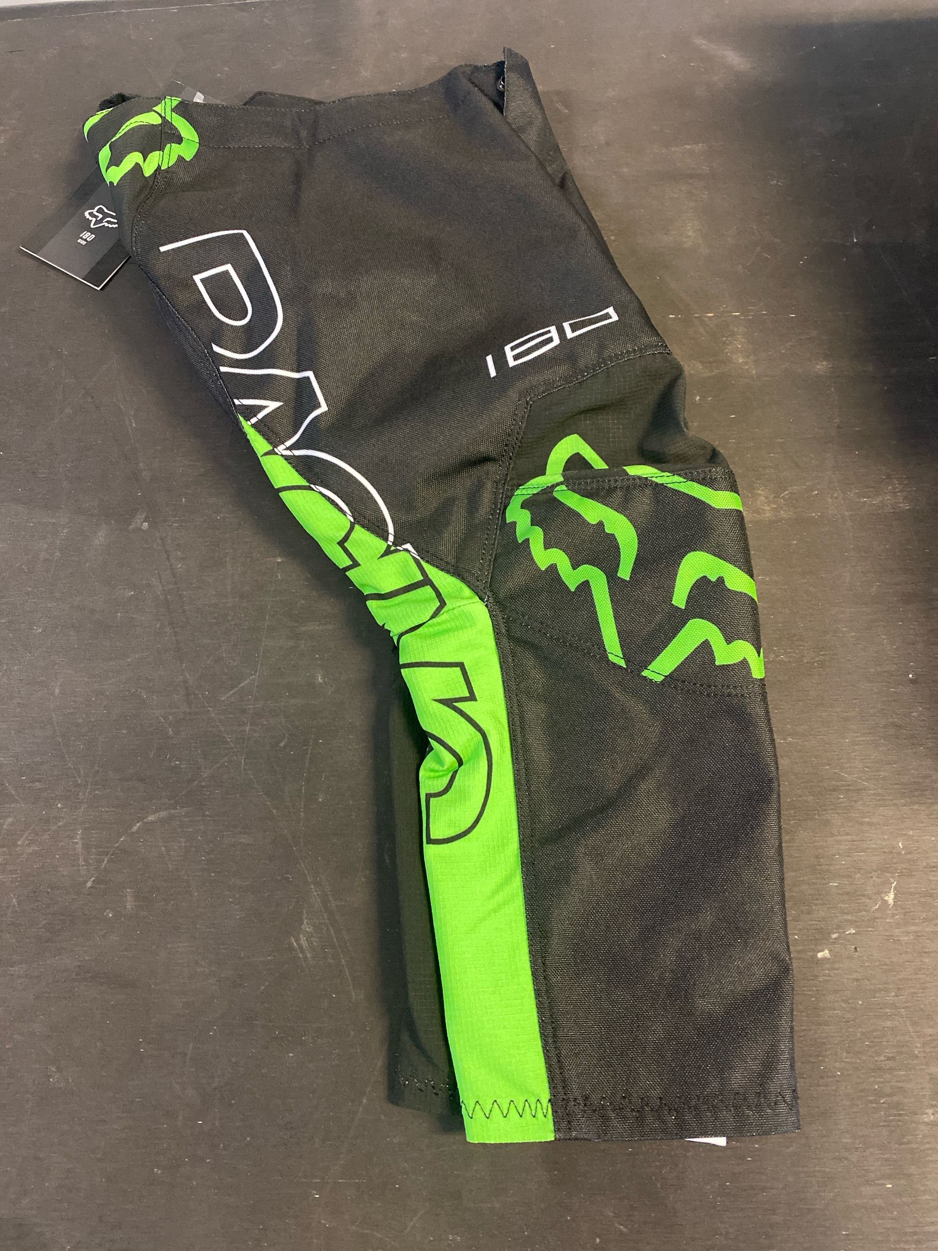 Fox Pants 180 Kids Skew Black/Green K5 (20) 
