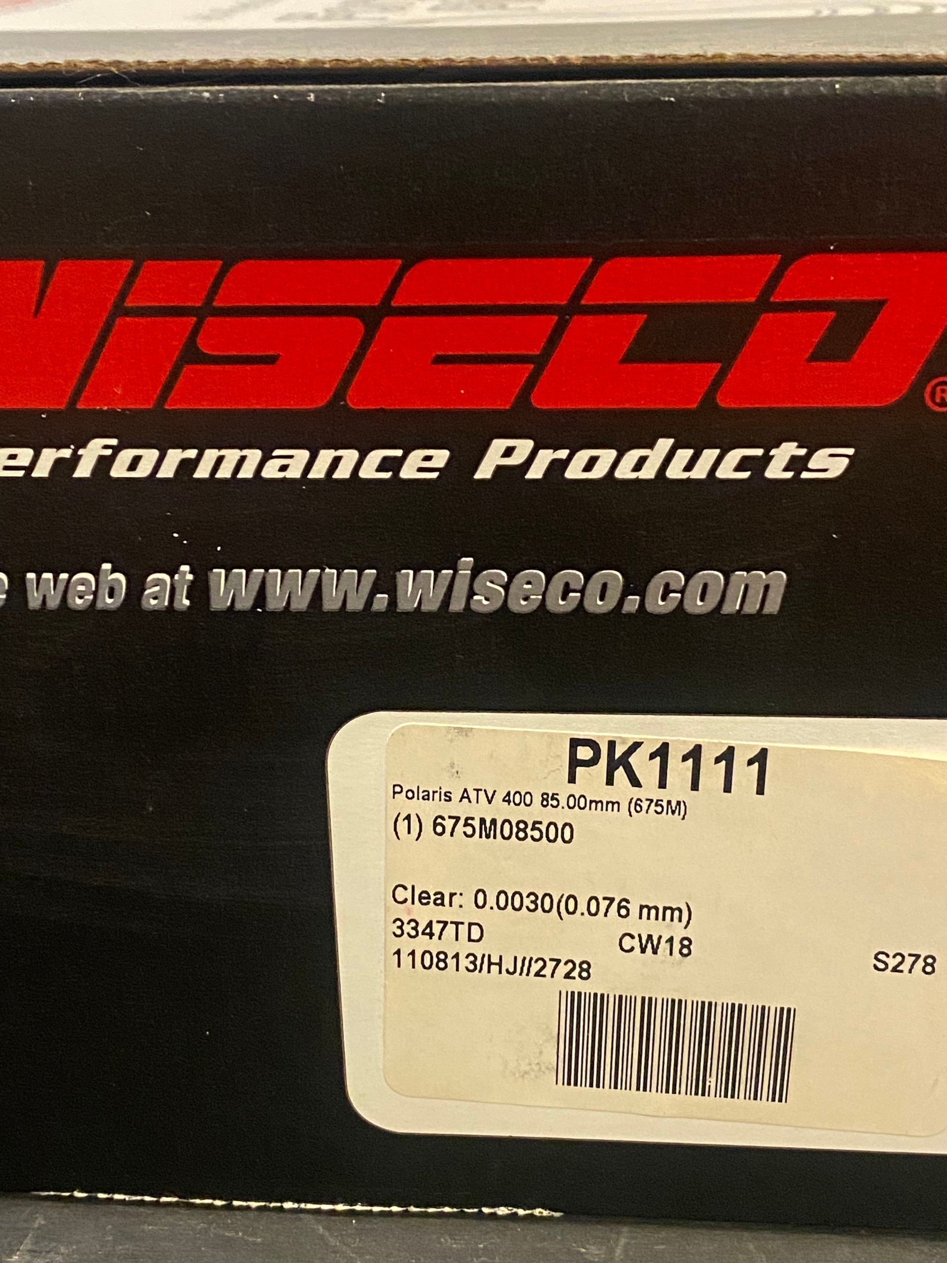 Wiseco Top End Kit 85.00mm PK1111 Polaris