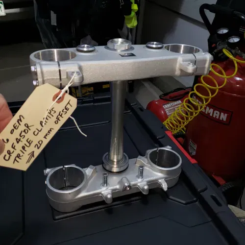 2016 CRF450R OEM Triple Clamps, 20-mm Offset, Low Hours