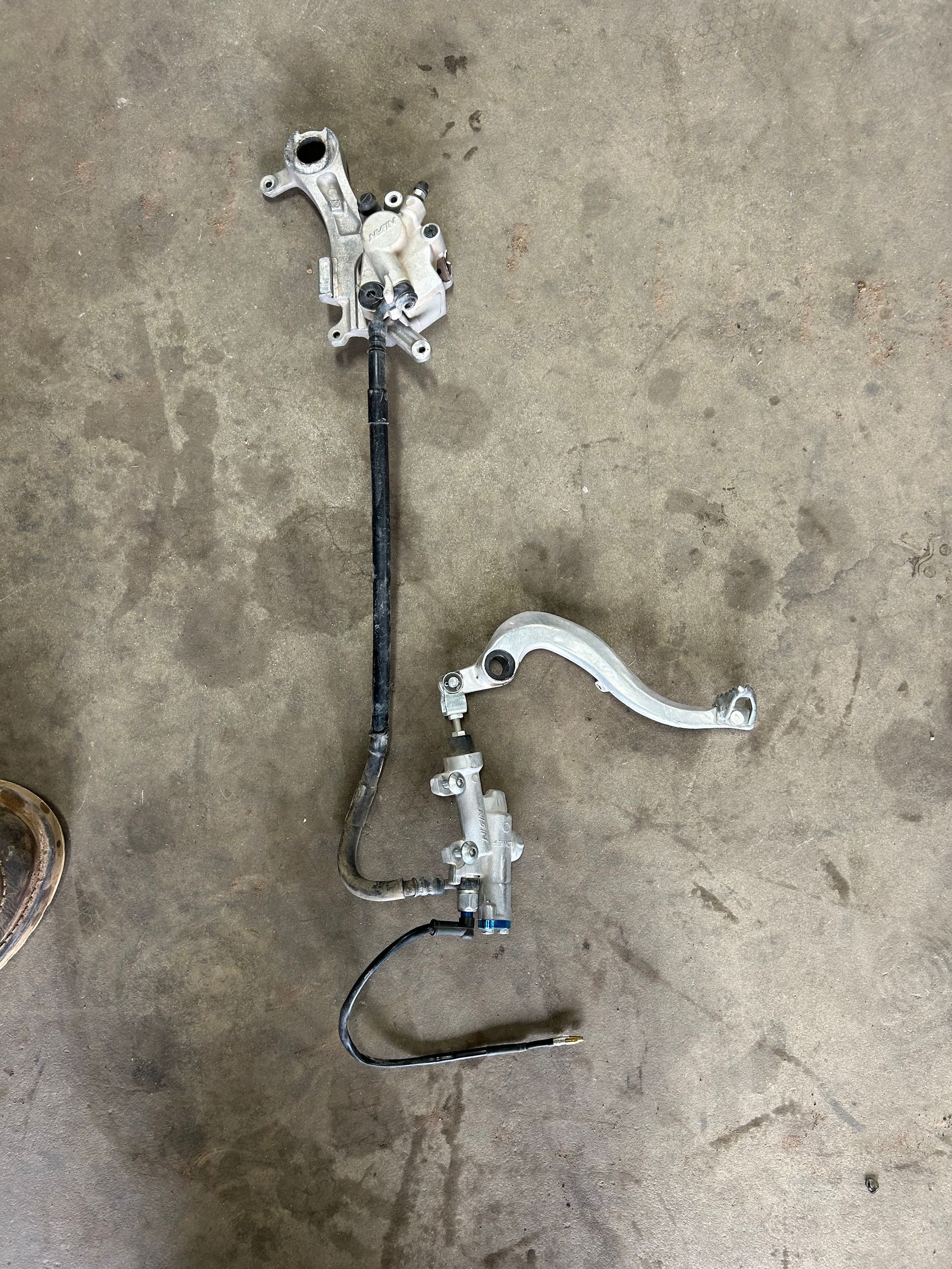 2017 yamaha yz450fx rear break assembly 