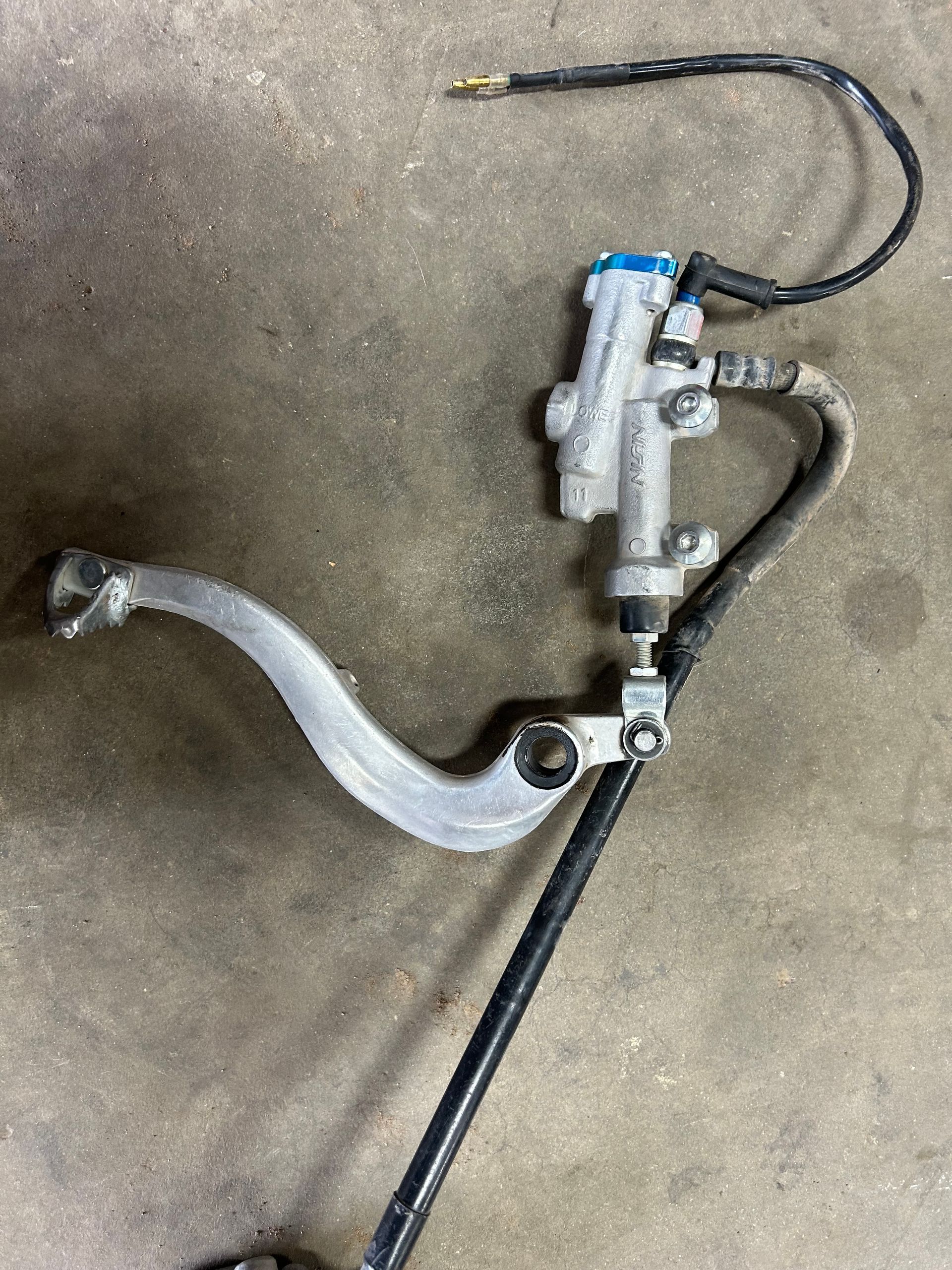 2017 yamaha yz450fx rear break assembly 