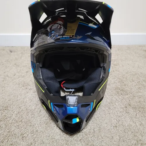 Fly Racing Formula Carbon Helmet Axon Black/Bl, Adult Medium