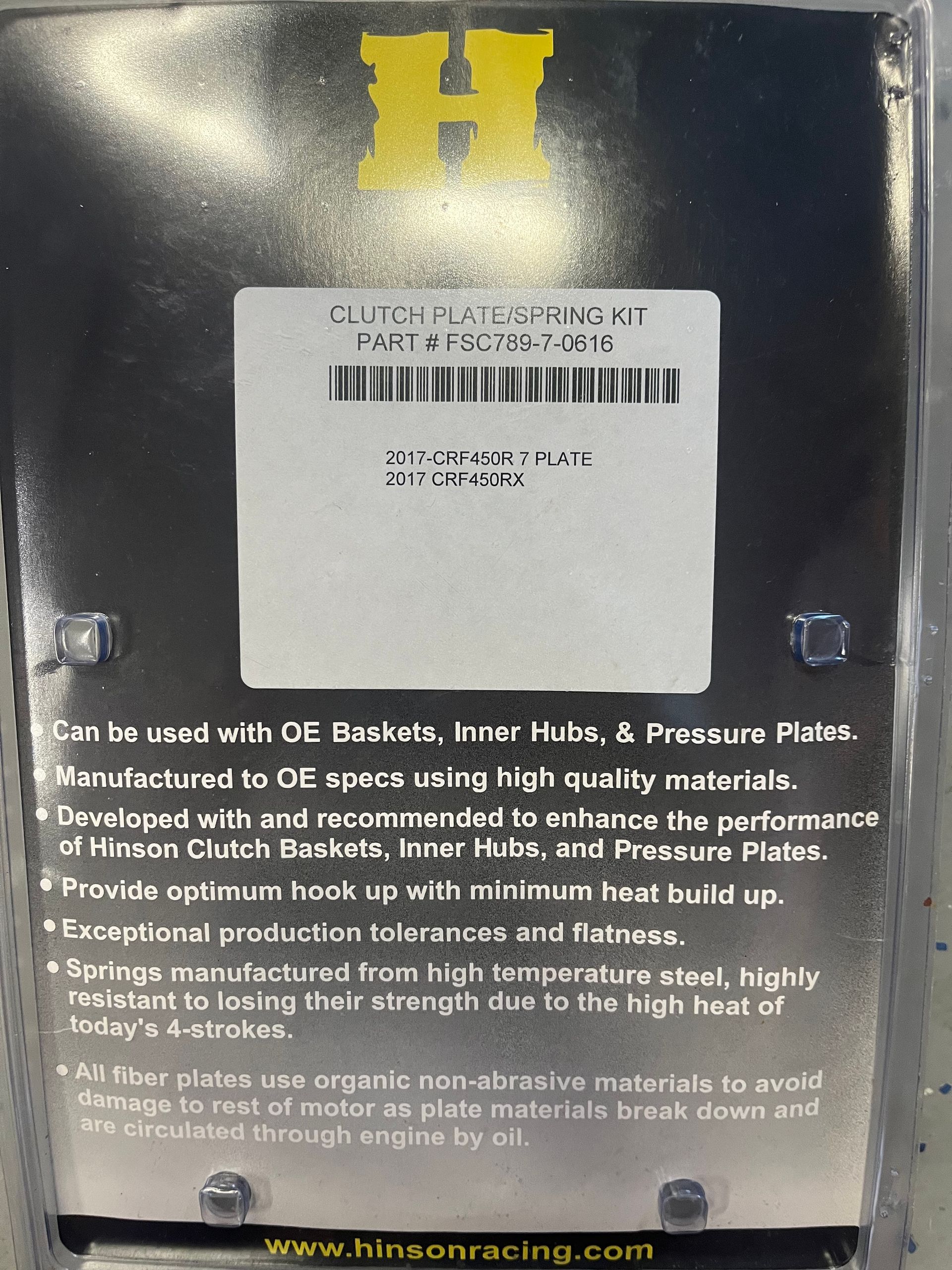 Hinson High Performance Cluch Kit