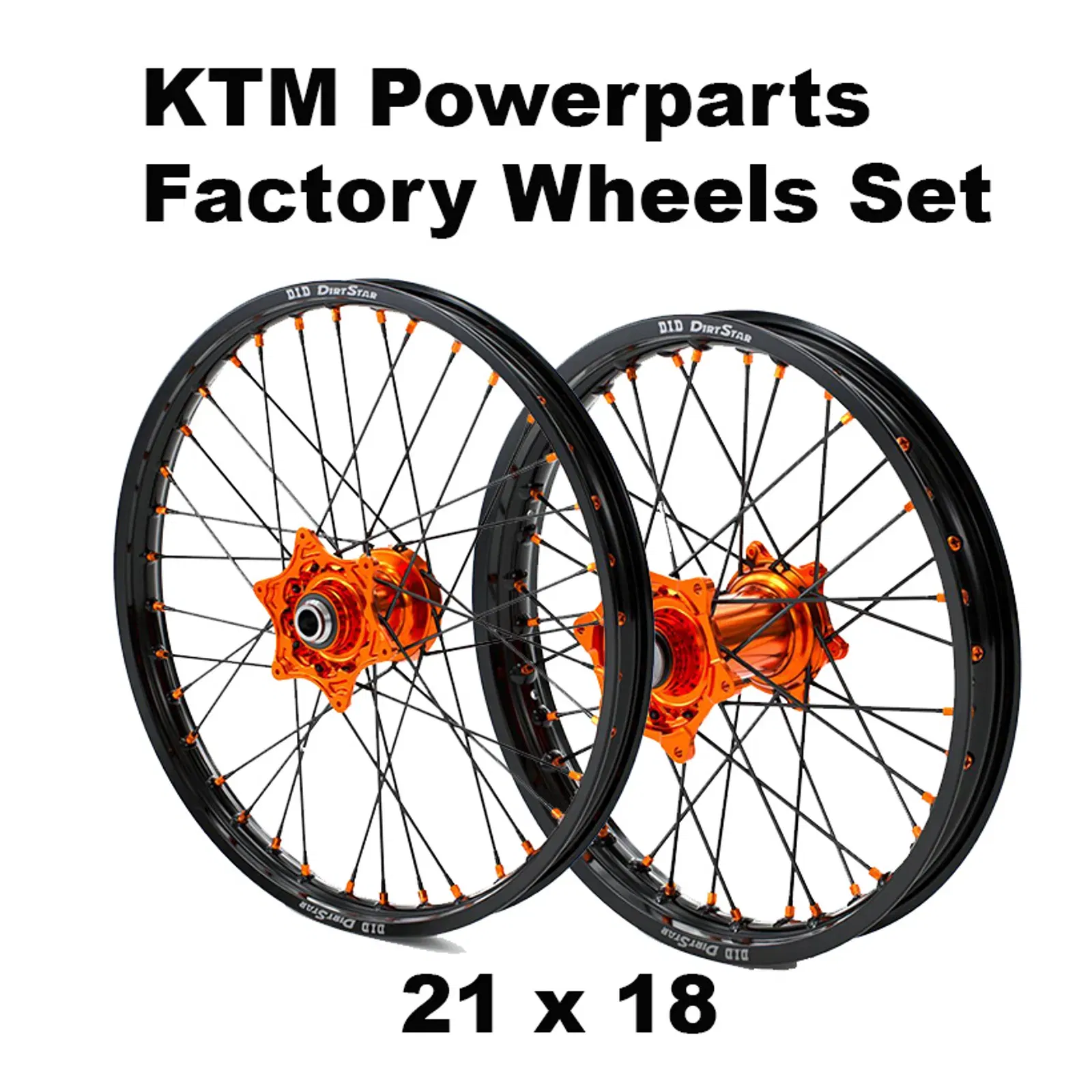 【2025年最新】大人気ブランドの人気アイテム  Set Wheel Factory - Powerparts KTM - DEAL SPECIAL - 21x18 パーツ