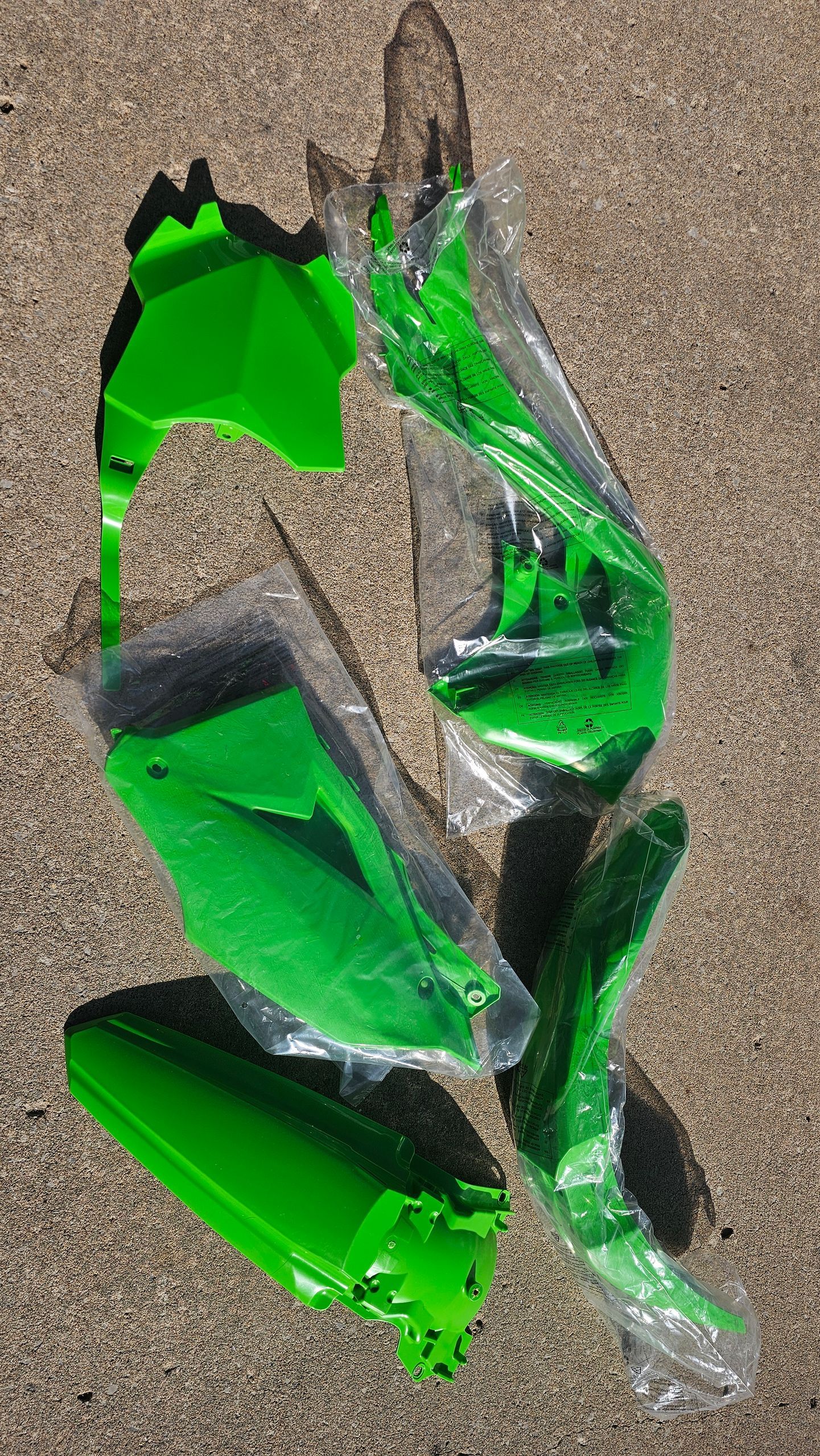 KX250 KX450 Kawasaki Green Plastic Kit
