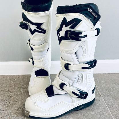 Women Alpinestars Tech 1 Boots WHITE US size 7.5