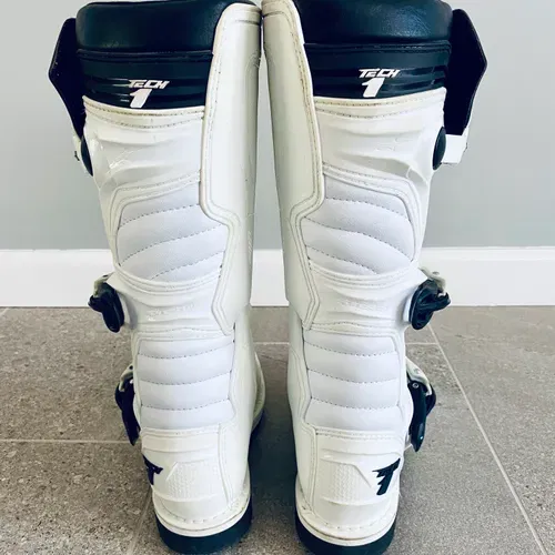 Women Alpinestars Tech 1 Boots WHITE US size 7.5
