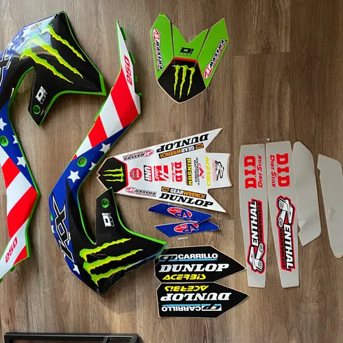 2021-2023 KX250 Factory Graphics 4th of July, Patriotic