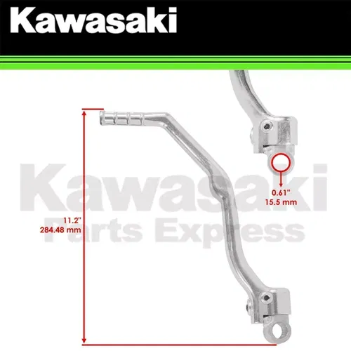NEW 1983-2004 GENUINE OEM KAWASAKI KICK STARTER LEVER KX500 KX 500 13064-1201