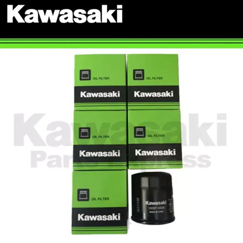 NEW 1985 - 2021 GENUINE KAWASAKI FIVE PACK OF OIL FILTERS FITS MANY! 16097-0008