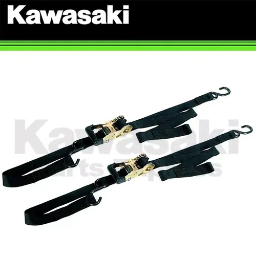NEW GENUINE ANCRA BIG BIKE TIE DOWN SET, INTEGRA RATCHET BUCKLE, BLACK 49970-102