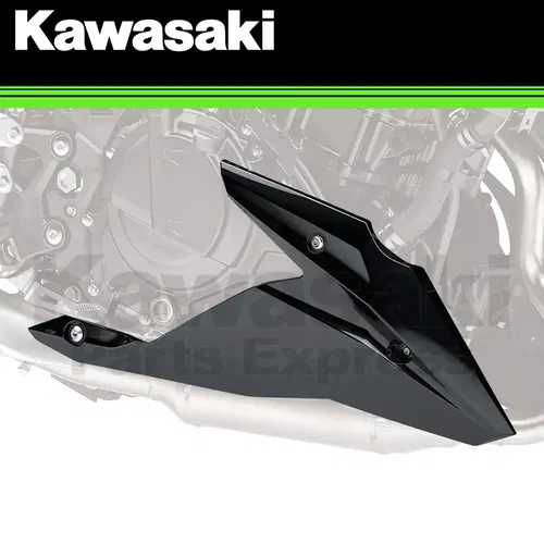 NEW 2019 - 2021 GENUINE KAWASAKI Z400 METALLIC FLAT SPARK BLACK LOWER COWLING
