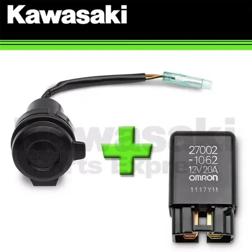 NEW 2024 GENUINE OEM KAWASAKI ELIMINATOR 450 DC POWER OUTLET & RELAY KIT EL450