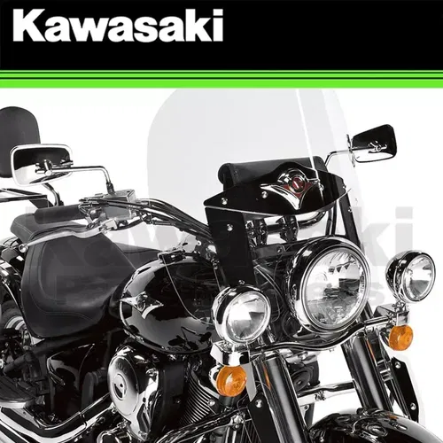 NEW 2006 - 2024 GENUINE OEM KAWASAKI VULCAN 900 CLASSIC SHORT WINDSHIELD KIT LT