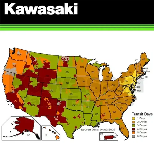 NEW 2022-2025 GENUINE KAWASAKI KLR650 21 LITER SIDE CASES 99994-1866