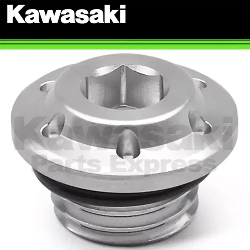 NEW 2018 - 2024 GENUINE KAWASAKI Z900 Z650 OIL FILLER CAP SILVER VULCAN VERSYS