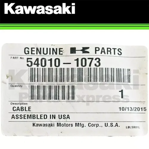 NEW 1989-2011 KAWASAKI OEM REVERSE CABLE BAYOU 220 BAYOU 250 54010-1073