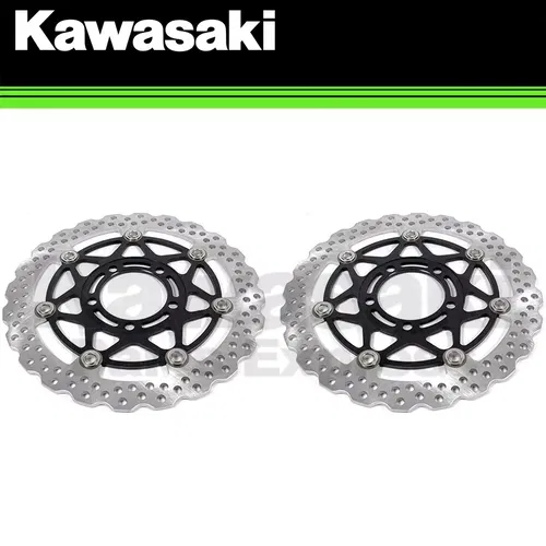 NEW GENUINE KAWASAKI 2006 - 2010 NINJA ZX-14 CONCOURS 14 FRONT BRAKE DISC SET