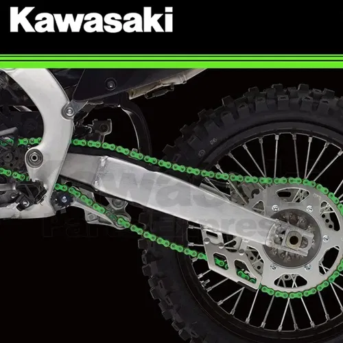 NEW 2004 - 2021 GENUINE KAWASAKI KX KFX 250F 450F RK EXW/GXW GREEN RACING CHAIN