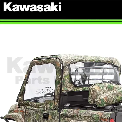 NEW 2019-2024 KAWASAKI TRUE TIMBER HTC GREEN SOFT ROOF CAB ENCLOSURE MULE PRO-MX