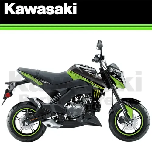 NEW 2017 - 2023 KAWASAKI Z-125 Z125 PRO MONSTER ENERGY PRO STYLE GRAPHIC KIT