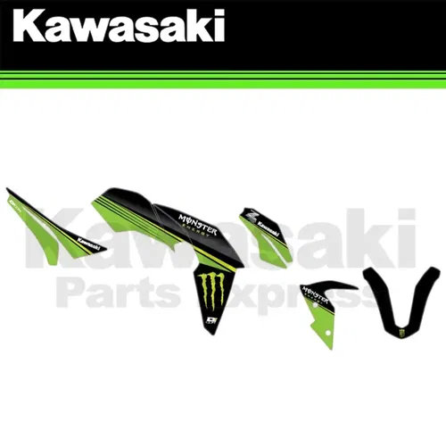NEW 2017 - 2023 KAWASAKI Z-125 Z125 PRO MONSTER ENERGY PRO STYLE GRAPHIC KIT