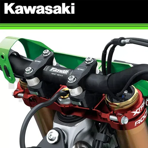 NEW 2022-2025 OEM KAWASAKI KX450 KX450X KX450SR XTRIG FORK AND HANDLEBAR CLAMPS